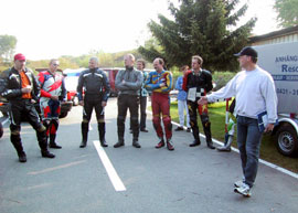 Intruktorenteam am Heidbergring
